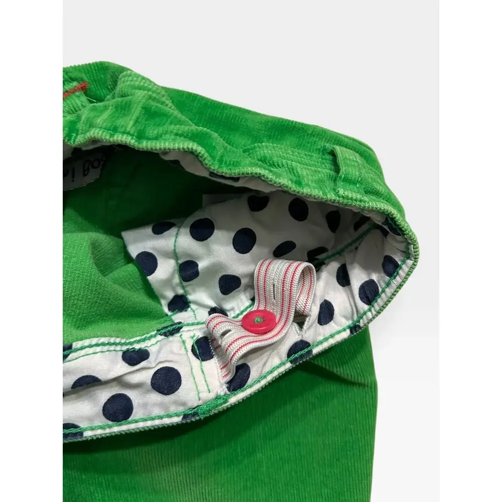 Mini Boden Girls’ Green Stretch Corduroys, Size 9